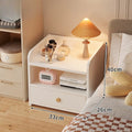 Bedside Table Small Simple Modern Household Bedroom Bedside Storage Cabinet Small Cabinet Bedside Shelf for Rental Room